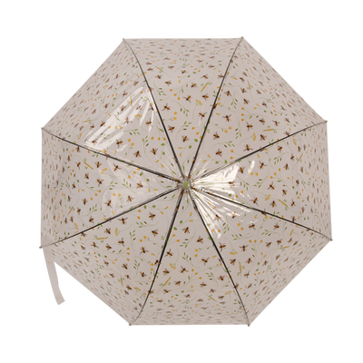 Paraguas Transparente con Estampado de Abejas